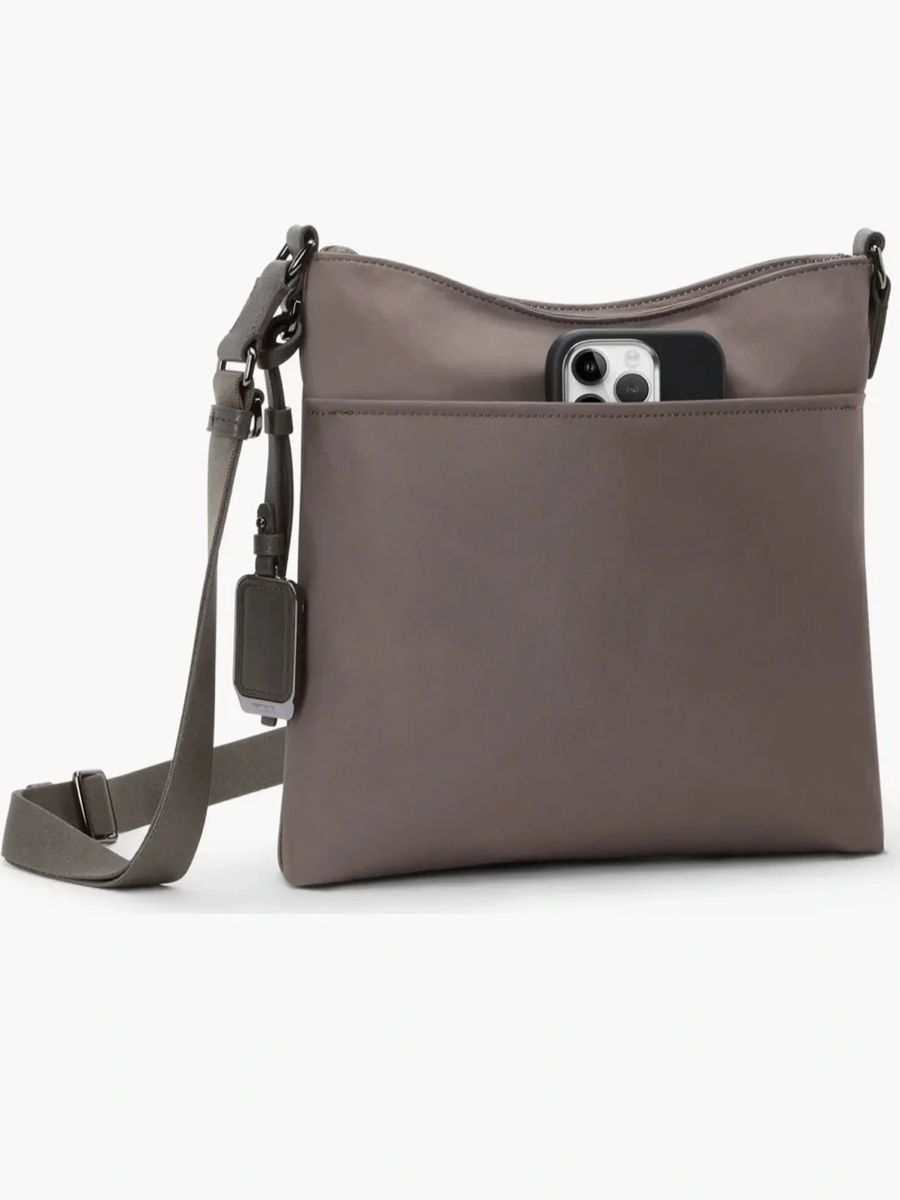 NWOT NEW TUMI Voyageur Tyler Nylon Crossbody Bag Mauve Dusty Pink, Color Mink
